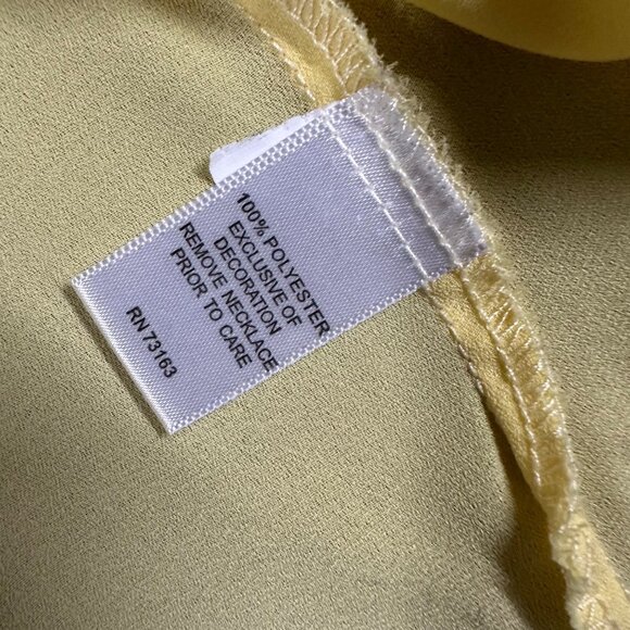 Melissa Paige XL Yellow Sleeveless High-Low V-Neck Lightweight Tank Top - Picture 4 of 6